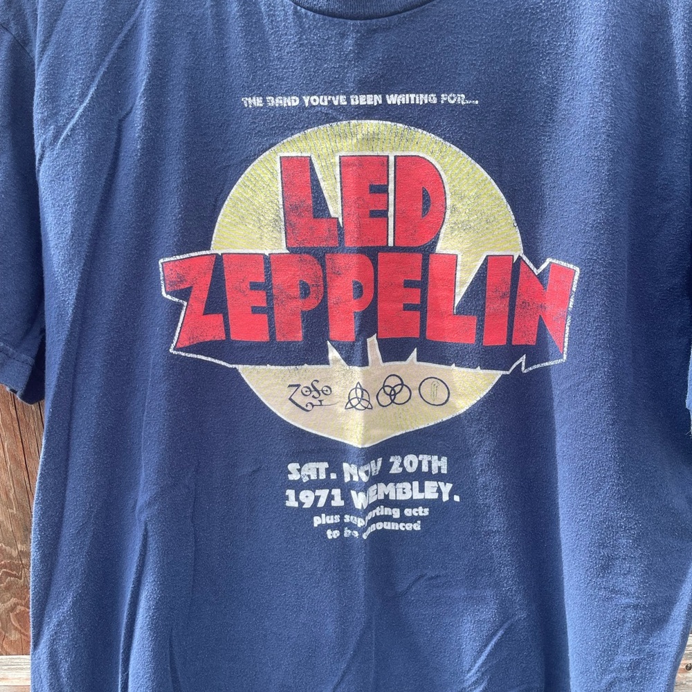 Led Zeppelin Navy Blue Graphic Tee